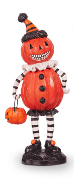 8" Retro Halloween Party Friend - RAZ Pumpkin