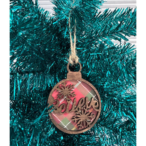 Believe Assorted Ornaments Ornament D10  