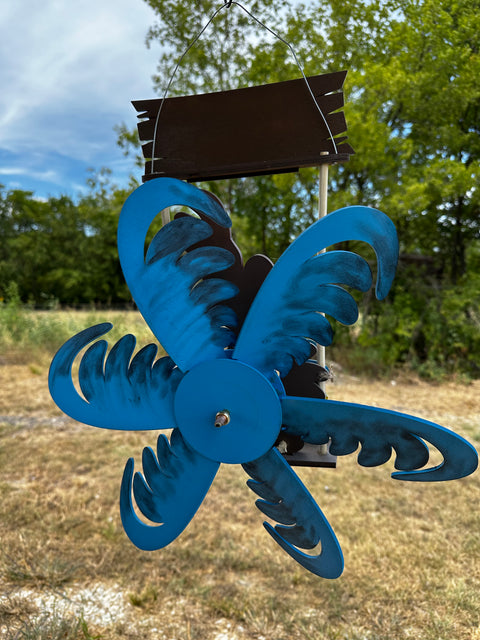 Rooster Windspinner Outdoor Decor   