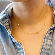 Golden Mama Necklace, Chic Gold Jewelry to Celebrate Motherhood, Ideal Gift for Mom or Baby Shower Necklace