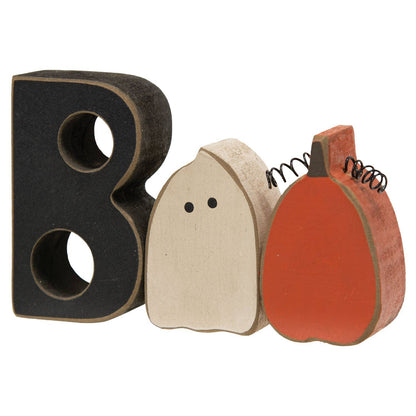 "Boo Ghost & Pumpkin Blocks 3/Set
