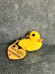 Duck. Duck. Valentine  Crotchet Duck Keychain You’re a Waddle Fun 
