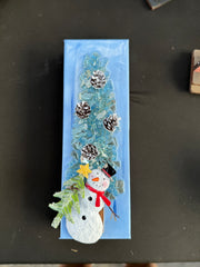 Snowman Tree Resin Frame    