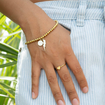 8K Gold PVD Smiley Face Charm, Colorful Epoxy Finish, Perfect for Bracelets & Necklaces, Trendy Gift for Jewelry Lovers Coquette Charms