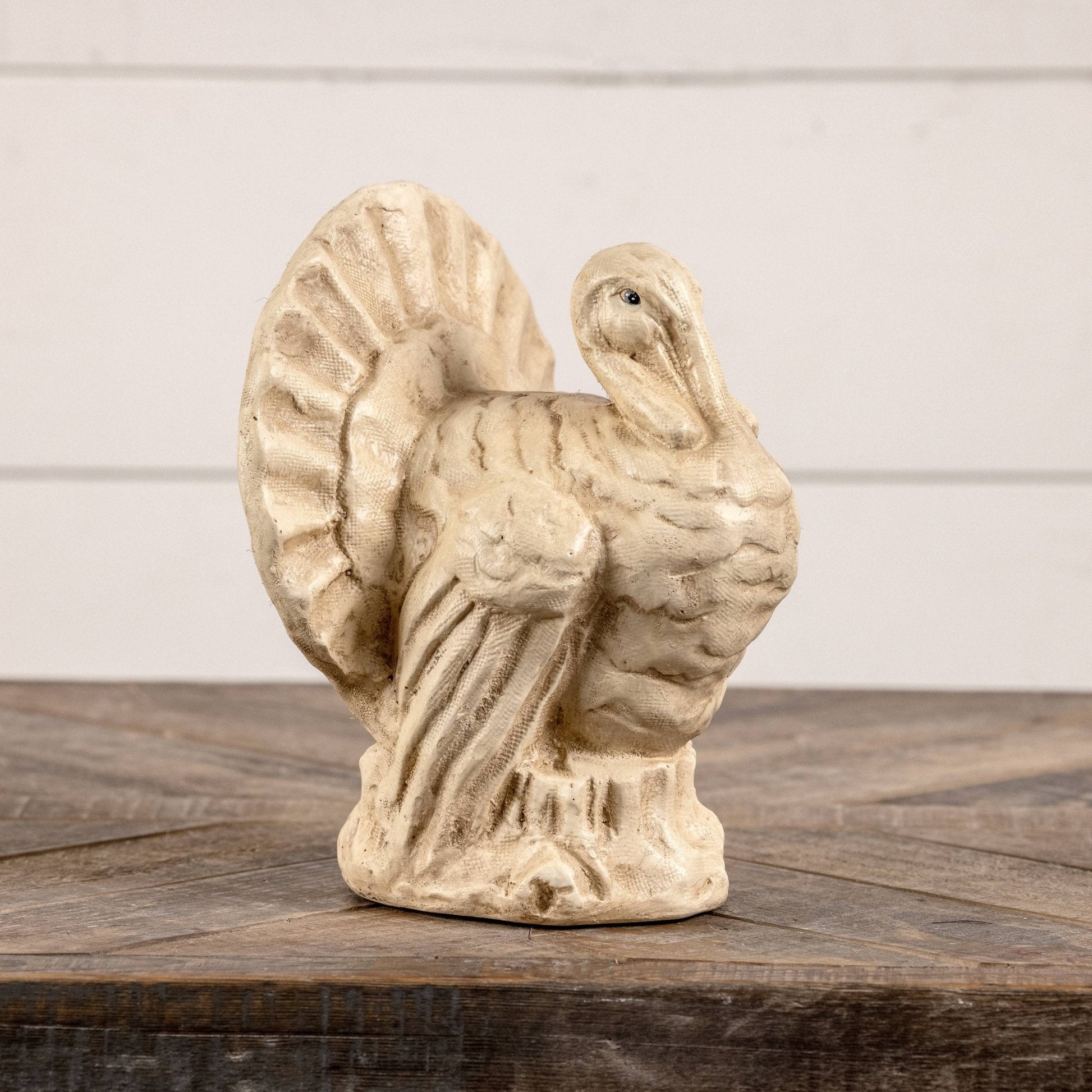 9" Antique White Turkey - Nifty Decor & More