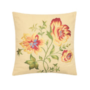 Priscilla Yellow Floral Embroidered Pillow | Boho Home Decor, Decorative Throw Pillow, Accent Cushion & Gift Idea