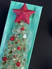 Green Christmas Tree Resin Frame    