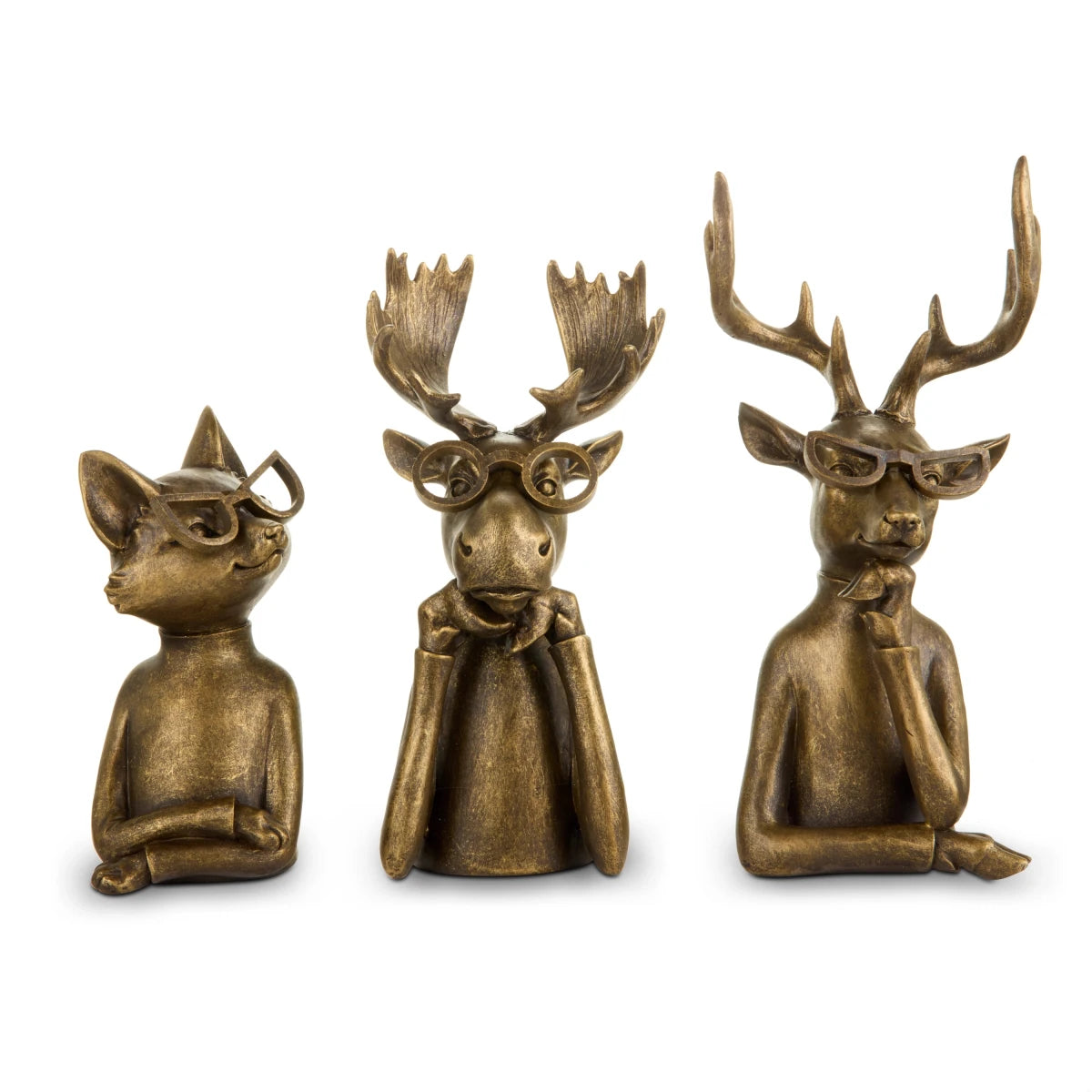 9.25" Woodland Chic Animals (set of 3) - Nifty Decor & More