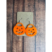 Halloween Acrylic Earrings Halloween Pumpkins  