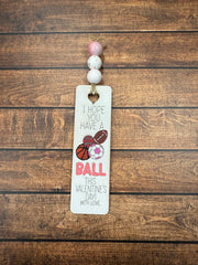 Valentine's Day Bookmarks Ball