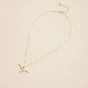 Longhorn Charm Gold Dip Necklace, Western Chic Short Necklace, Stylish Everyday Wear, Perfect Girly Gift