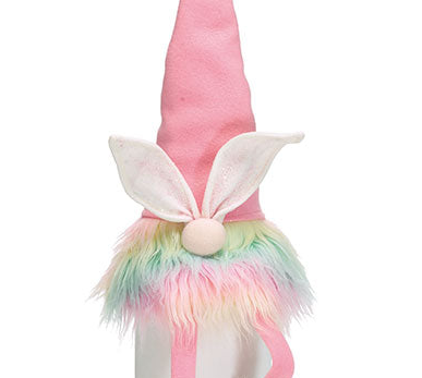 Pastel Rainbow Easter Bunny Gnome