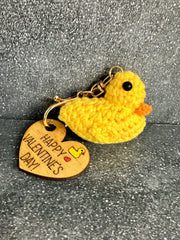 Duck. Duck. Valentine  Crotchet Duck Keychain Happy Valentine’s Day 