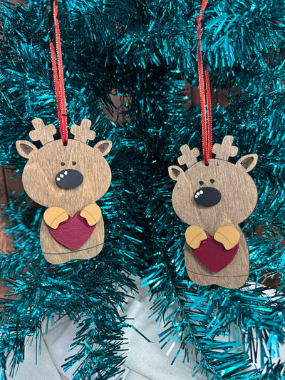 Reindeer Love Ornament Christmas Ornament   