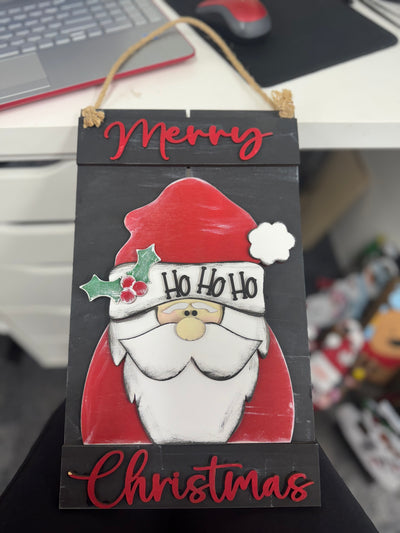 Santa Merry Christmas Hanger    