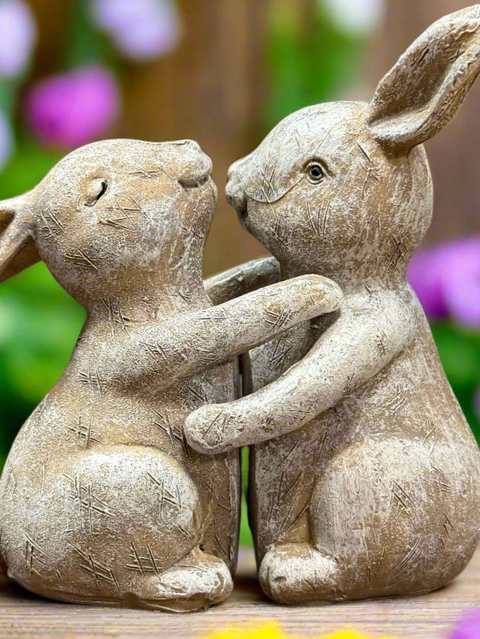 Charming Rabbit Couple Figurines Table decor