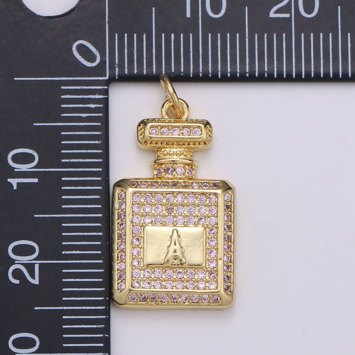Perfume Bottle Charm Dainty , Micro Pave Bottle Charm for Necklace Bracelet Earring Component Jewelry Making Supply D-827 D-828