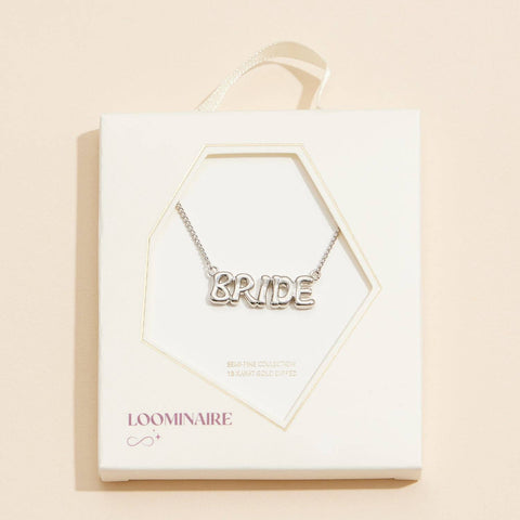 BRIDE 18K Gold Dipped Necklace White Gold 4DN18090 One
