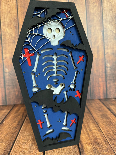 Spooky Skeleton Coffin    