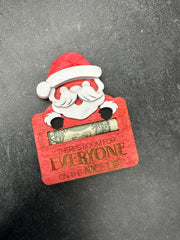 Santa Gift Card & Money Holder Christmas Gift Card & Money Holder There's Room for Everyone - Money Holder  