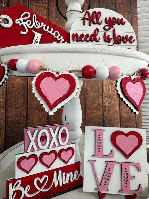 Valentine Love Tiered Tray Tiered Tray   