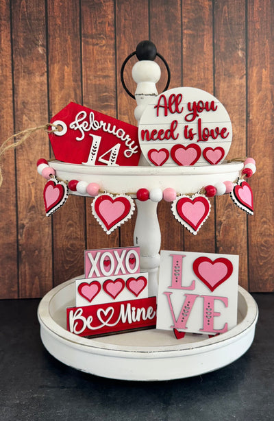 Valentine Love Tiered Tray Tiered Tray   