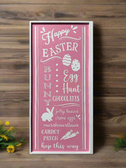 Happy Easter Egg Hunt Sign | Spring Decor, Party Decor, Egg Hunt Party, Kids Easter Wall Decor