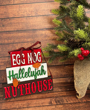 Christmas Word Stackers  Egg Nog Nuthouse  