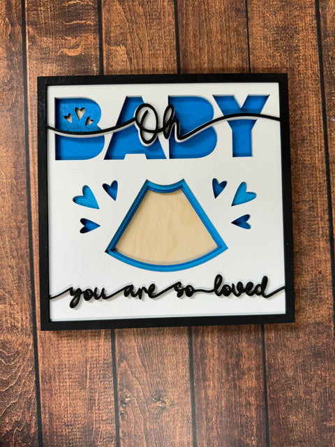 Baby Shadow Box    