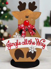 Reindeer Jingle All The Way Sitter    