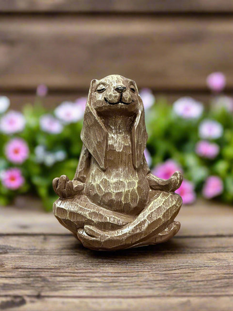 Yoga Bunny Figurine | 4.5" Cute Resin Art Decor for Home | Zen Gifts for Animal Lovers & Yoga Enthusiasts