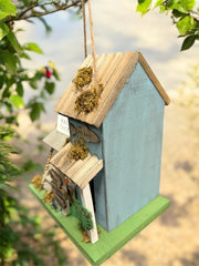 Bait & Tackle Birdhouse - Unique Fishing Decor for Your Garden, Rustic Lodge Style, Perfect Gift for Anglers and Bird Lovers