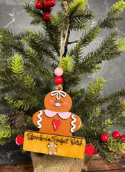 Grandma's Perfect Batch Ornament  1 Mini Gingerbread  