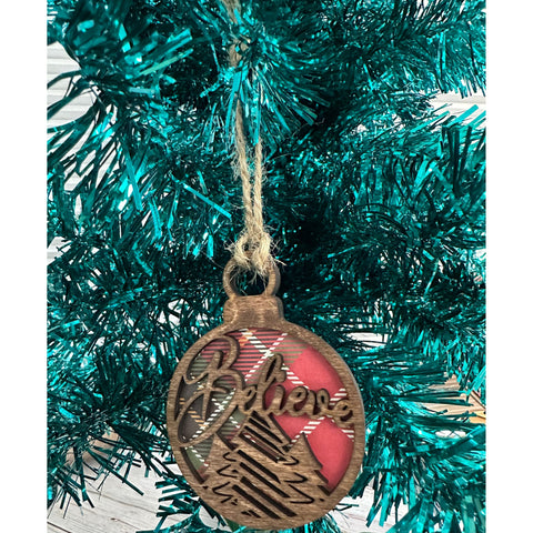 Believe Assorted Ornaments Christmas Ornament D13