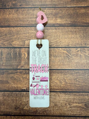 Valentine's Day Bookmarks Track