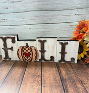 Fall Pumpkin Word Block    