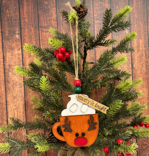 Mug Gift Card  Reindeer  
