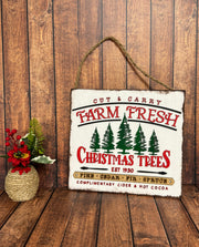 Farm Fresh Christmas Trees Christmas Wall Décor   