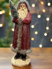 14" Vintage Red Belsnickle Santa figurine