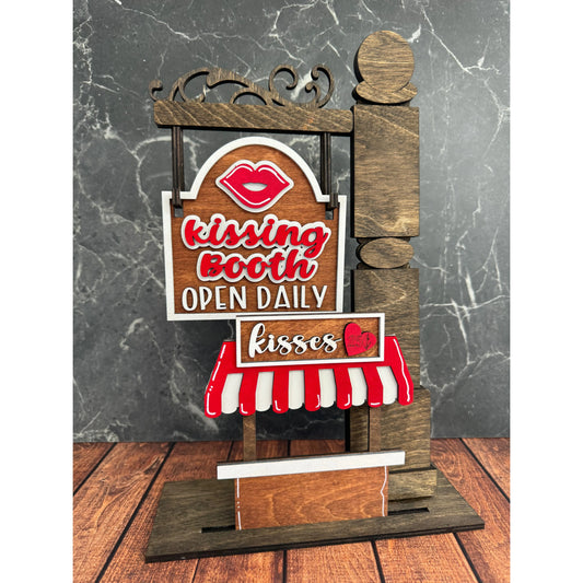 Valentine Mini Post Add Ons Interchangeable Add On Kissing Booth  