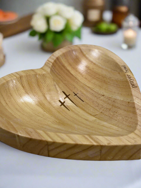 Heart Prayer Dough Bowl with Cards