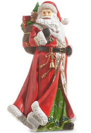 RAZ - 15.5" Red Santa christmas accent piece   