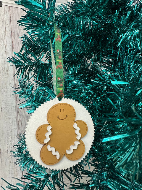 Stitched Christmas Ornaments  Gingerbread  