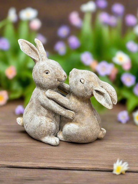 Charming Rabbit Couple Figurines Table decor