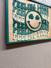 Lucky Charm Face Wall Decor | Irish Home Decor, Good Luck Art, St Patrick's Day Decoration, Charming Wall Accent for Any Room