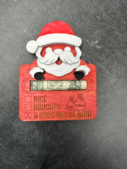 Santa Gift Card & Money Holder Christmas Gift Card & Money Holder A Good Mix of Both - Money Holder  