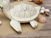 Turtle with Glasses: Ocean Decor, Sea Life Home Decor, Nautical Accent, Coastal Art, Unique Gift for Ocean Lovers Summer Shelf Sitter