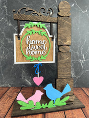 Valentine Mini Post Add Ons Interchangeable Add On Home Sweet Home  
