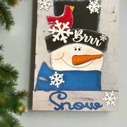 Let It Snow Pallet Sign Hanger