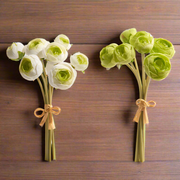 12" Real Touch Ranunculus Bundle | Artificial Flowers for Home Decor & Wedding Arrangements, Lifesize Floral Accents